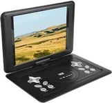 11.9 inch Portable DVD Player, Small TV Player with 270° Rotation Screen, LCD Wide Screen Display for Home, Office, Car (Black)