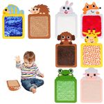 8Pcs Sensory Mats for Kids - Educational Animals Sensory Pads for Kid Toddler Baby, Autism Sensory Tiles Wall Panel Disorder Toys Fidget Toys for Tactile Play/Anxiety Relief, Educational Learning Gift