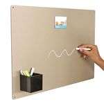 KalaMitica Beige Magnetic Board for Wall Erasable Blackboard Chalk Board Magnetic Sheet 56x38x0.12cm