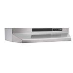 Broan F402404 24-Inch Two-Speed 4-Way Convertible Range Hood, Stainless Steel