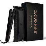 CLOUD NINE Touch Iron Hair Straightener Gift Set | Ceramic Floating Plates Cushion Spring Flex Technology | Variable Temperature Control 165°C - 195°C | Professional Design for Range of Hair Types