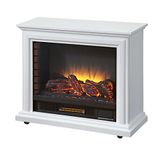 Pleasant Hearth GLF-5002-50 Sheridan Mobile Fireplace, White