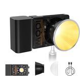 Zhiyun CINEPEER CX100 LED Video Light, 100W Portable Photography Light,Bi-Color 2700K~6500K CRI 96+ TLCI 97+Brightness Control Camera Light,Zhiyun Light with Built-in Fans,PD Fast Charging,for Studio