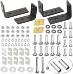 30035 58058 Trailer Wheel Hitch Installation Kit with Hardware & Brackets for Reese 5th Wheel, Universal Installation Kit of Full-Size Trucks Replacement Part (10-Bolt Design)