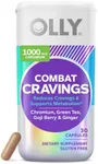 OLLY Combat Cravings, Metabolism & Energy Support Supplement,1000 mcg Chromium, Green Tea, Goji Berry, Ginger - 30 Count