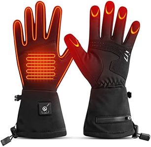 Heated Glove Liners, Upgraded Winter Gloves for Men Women Rechargeable Battery Electric Thermal Thin Gloves Windproof for Skiing Snowboarding Hiking Cycling Hunting