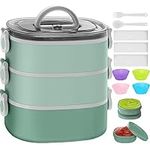 KHOXU Bento Lunch Box, Stackable 3 