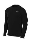 Nike Men's Team Legend Long Sleeve Tee Shirt, Black, Large