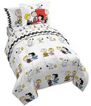 Jay Franco Peanuts Classic Pals 7 Piece Full Bed Set - Includes Reversible Comforter & Sheet Set - Bedding Features Snoopy & Charlie Brown - Super Soft Fade Resistant Microfiber