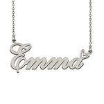 Stainless Steel Name Necklace Custom Made Jewelry Gifts for My Best Friend Emma