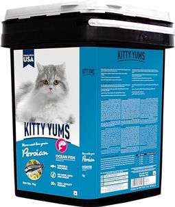 Kitty Yums Persian Dry Cat Food Ocean Fish Inside Container 7 Kg Pack,Adult