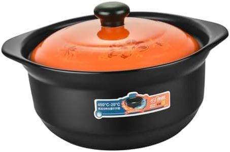 NAMOARLY Ceramic Casserole Household Casserole Food Stew Pot Household Stew Pot Cooking Stew Pot Ceramic Oven Hot Casserole Dish with Lid Coffee Kettle Stovetop Ceramics Bibimbap Pot Small