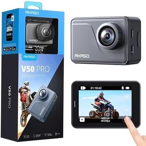 AKASO V50 Pro Camera Sport 4K 30fps 20MP WiFi - Camera 4k Étanche Ultra HD Stabilisateur EIS avec Télécommande Écran Tactile Grand Angle Réglable - Caméra Sport sous-Marine 40M et Kit d'Accessoires