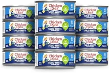 Chicken of the Sea Solid White Premium Albacore Tuna in Water, Low Sodium, Wild Caught Tuna, 5 oz. Can (Pack of 12)