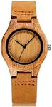 CUCOL Womens Wooden Bamboo Watches 