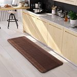 POWER RUNNER 40x180 cm. Antiskid & Washable for Kitchen, Lobby, Bedside by Saral Home(Brown)