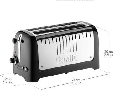 Dualit 2-Slice Long Slot Toaster – Stainless Steel