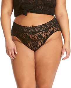 hanky panky, Plus Signature Lace French Brief, Black, 1X