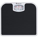 Adamson A21 Analog Scales for Body Weight - Up to 260 LB - New Version - Anti-Skid Rubber Surface + Large Numbers - Analog Bathroom Scale - Affordable - Durable with 20-Year Assurance - Black