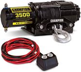 Champion Power Equipment 3500-lb. ATV/UTV Synthetic Rope Winch Kit