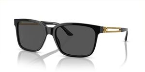 Versace Men's Ve4307, Black/Black/Grey, 58