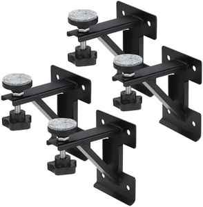 A-KARCK Undermount Sink Brackets for Narrow Cabinet, Sink Repair Kit with Black Coating Prevent Rust, 13 GA Steel Effectively Share Sink Weight(4 PCS)