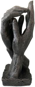 Large Bronze Hands Sculpture Wedding Present Marriage Proposal Life-Size 26cm /10 inch 830 gms