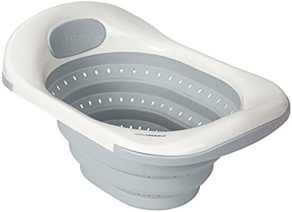 ClevaMama ClevaBath Baby Sink Bath for Infant and Newborn, Baby Bathtub Foldable -Grey, 53x38x30 cm, 0-12 Months