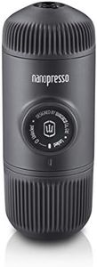Wacaco Nanopresso Manually operated Mini Portable Espresso Maker- With Adapter-Extra Small Coffee machines for Travel, Camping, Office-Black