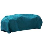 NuVue Products 30407 Universal Extra-Large Frost Protection Cover for Plants and Shrubs, Heavy-Duty Winter Plant Cover for Snow and Freeze Protection, Teal, 10' x 20'