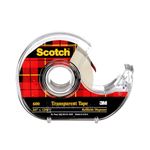 Scotch Tape Transparent Tape, 19mm Wide x 32.9m, 2 Rolls with Dispensers