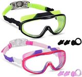 Yizerel 2 Pack Kids Swim Goggles, S