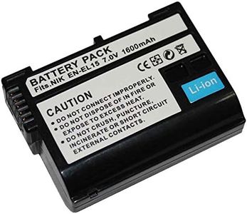 ELASO EN-EL15 EN EL15a 2 Packs of Battery Rechargeable Compatible with Nikon D7500, D7200, D7100, D7000, D850, D750, D500, D810a, D810, D800e, D800, D610, D600 & More