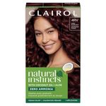 Clairol Natural Instincts Demi-Permanent Hair Dye, 4RV Dark Burgundy Hair Color, 1 Count