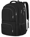 Seedato Extra Large Backpack, Large Travel Laptop Backpack, Big Backpack TSA Friendly Airline Approved 17 Inch Laptop, Durable Anti Theft Business Work Backpack Gifts for Men Women, Black