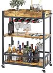 Azheruol Wine Serving Bar Cart 3 Ti