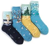 Choice Art Socks !! Famous Painting Prints Socks (4-Pack) AE14