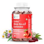 Fytika Melatonin Gummies 5mg - 30 Gummies (Pack of 1)| Sleep Gummies for Men & Women | Jatamansi, Chamomile, Valeriana, Zinc & Magnesium | No Added Sugar | Natural Strawberry Flavour