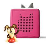 Toniebox Audio Player Starter Set with Playtime Puppy - Listen, Learn, and Play with One Huggable Little Box - Pink