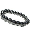 UROOH Hematite 8Mm Ball Bead Magnetic Therapy Magnet Stone Bracelet Relieve Arthritis Headache Stress Relieving Magnet Bracelet Jewelry Anxiety Relief For Unisex Adult