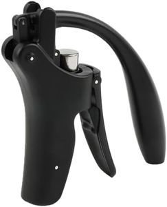 KEISSCO Compact Wine opener Vertical Lever Corkscrew Wine Bottle Opener with Foil Cutter & Extra Screw