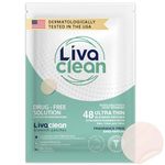 LivaClean (48 Count, 1 Pack) Hydrocolloid Patches, Hydrocolloid Patches for Face, Hydrocolloid Covers, Hydrocolloid Gunk Catcher