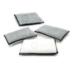 DETAIL GEAR Scrub Ninja Pad - Interior Scrubbing Sponge (6”x3.5”) for Leather, Plastic, Vinyl and Upholstery Cleaning - 4 pack