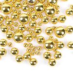 HUIANER Pearl Vase Filler 300pcs Gold Pearls for Vase Pearls Makeup Beads Round Pearls for Vase Centerpieces Home Party Wedding Decor, 8/14/20 mm (Gold)