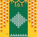 S2S Fabric Backdrop Cloth for Pooja Decoration Traditional, Background Decoration Cloth for Pooja Background Curtain Cloth for Festival Fabric 5 Feet Height & 5 Feet Widthl MUGGU Ganesh