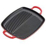 LE CREUSET Signature Shallow Rectangular Grill 30 cm Cherry Red