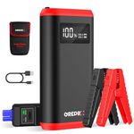 GREPRO Car Battery Jump Starter, 3000A Battery Jumper Starter Portable for Up to 10L Gas or 8.0L Diesel Engines, 12V Jumper Box for Car Battery with LCD Display, 3 Modes Flashlight