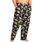 Disney Mens Pyjama Bottoms, Comfy Loungewear PJs with Pockets - Cosy Gifts for Him (3XL, Black Baby Yoda)