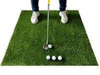 LARGE GOLF GRASS PRACTICE MAT | DRIVING CHIPPING PITCHING PUTTING (100cm x 100cm)