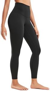 CRZ YOGA Super High Waisted Butterluxe Yoga Pants 25 Inches - Buttery Soft Workout Leggings for Women Over Belly Black X-Small